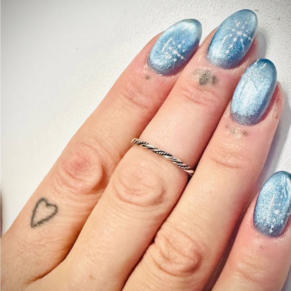 Sterling Silver Beaded Stackable Rings - Silver - Picture 9 of 10